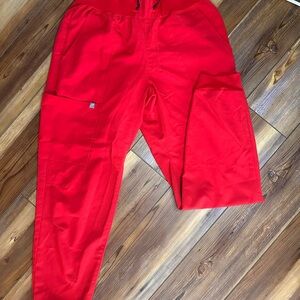 Men's Red fablestics scrub pant